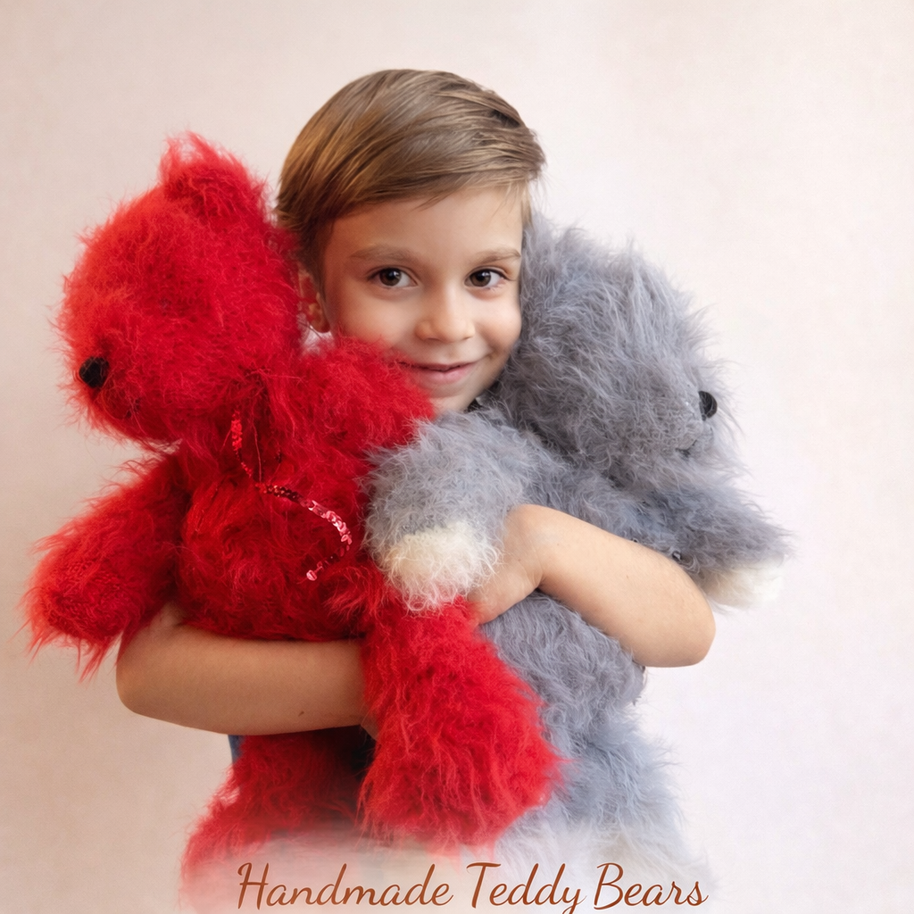 Handmade Plush Teddy Bear | Soft Bunny Toy | Aesthetic Gift for Kids & Nursery Decor