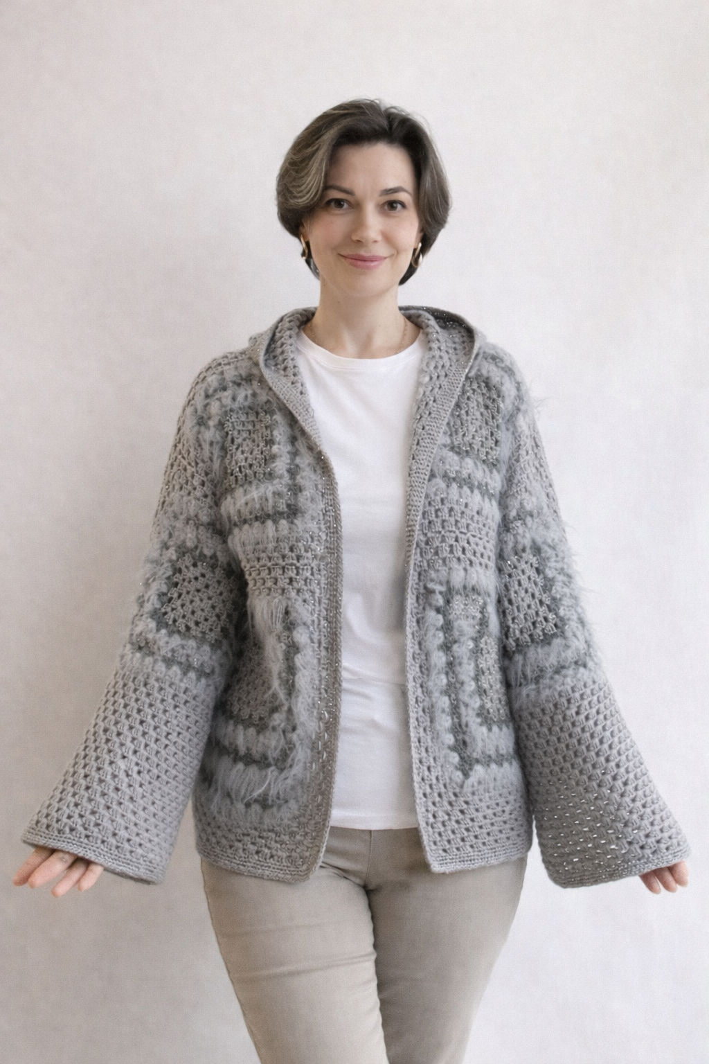 Sequin Mohair Cardigan – Soft Glow Edition