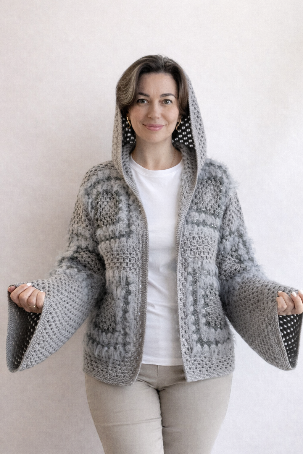 Sequin Mohair Cardigan – Soft Glow Edition